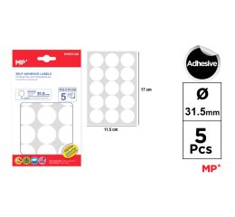 Samolepící etikety kulaté Ø 32 mm 5 ks